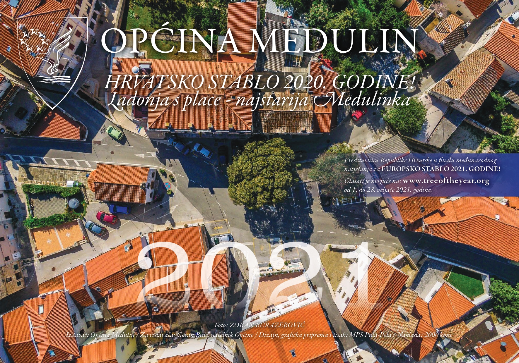 LADONJA NA 'NASLOVNICI' Podjela kalendara Općine Medulin za 2021. godinu